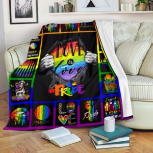 Lgbt Love Is Love Blanket Gift For Gay Friend Lesbian Friend Gift Pride Gift 2