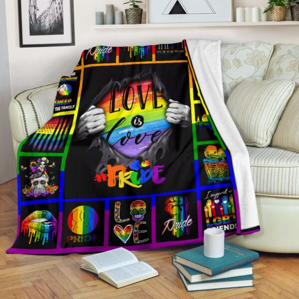 Lgbt Love Is Love Blanket Gift For Gay Friend, Lesbian Friend Gift, Pride Gift