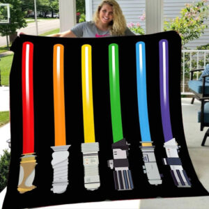 Lgbt Pride Blanket Rainbow Color…