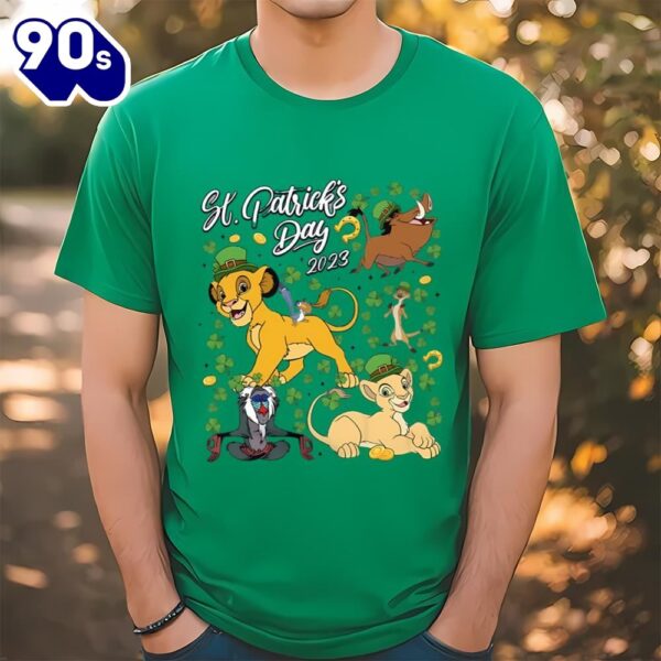 Lion King St Patrick’s Day Simba Nala Shamrock Shirt