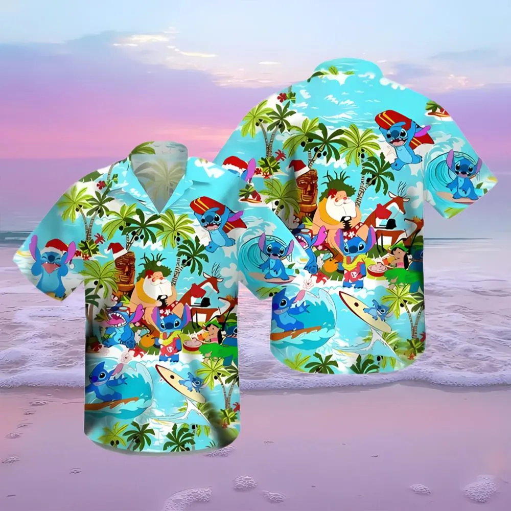 Loli And Stitch Beach Relax Hawaiian Shirt