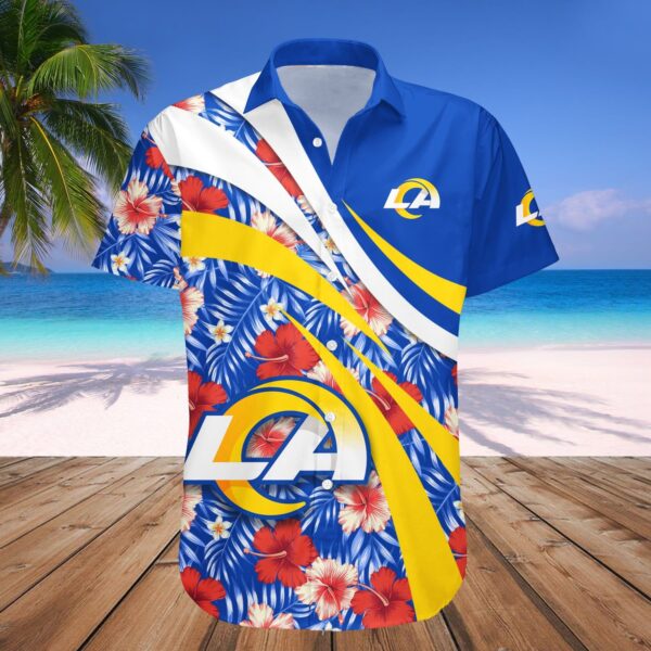 Los Angeles Rams Hawaii Shirt Hibiscus Sport Style  NFL