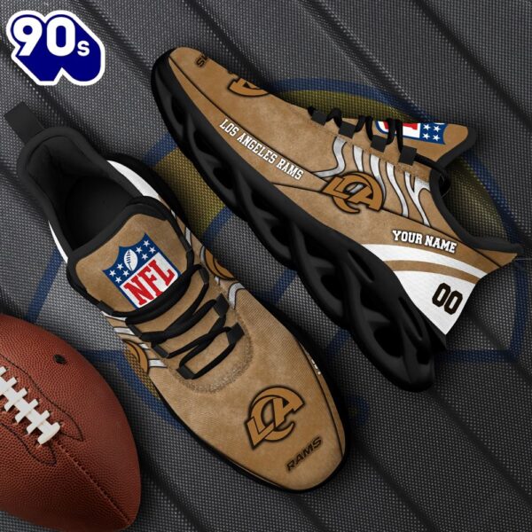 Los Angeles Rams NFL Clunky Shoes For Fans Custom Name And Number