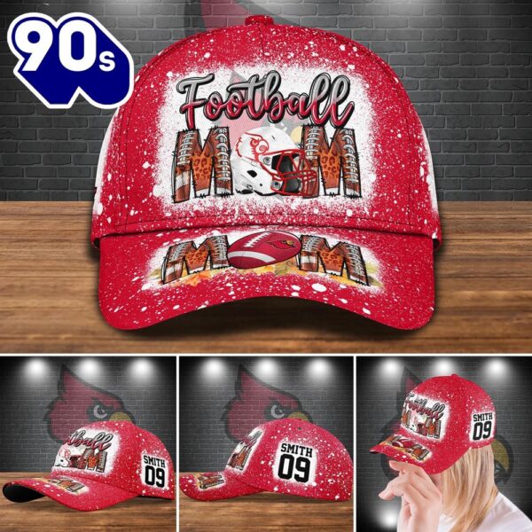 Louisville Cardinals Bleached Cap Custom Your Name And Number NCAA Cap