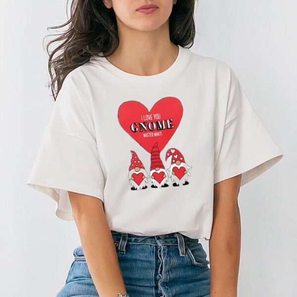 Love Cartoon Valentine’s Gnome Shirt Valentine Pun Gnome Shirt