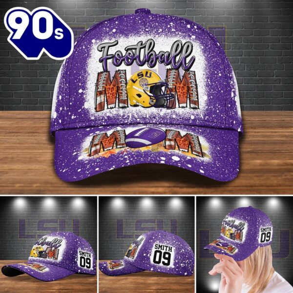 Lsu Tigers Bleached Cap Custom Your Name And Number NCAA Cap