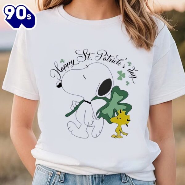 Lucky Snoopy And Woodstock Happy St Patrick’s Day Shirt
