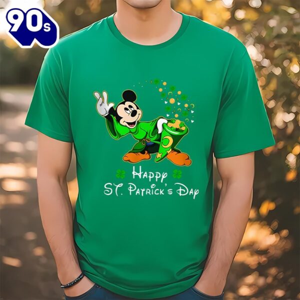 Magician Mickey Mouse Disney St Patricks Day Shirt