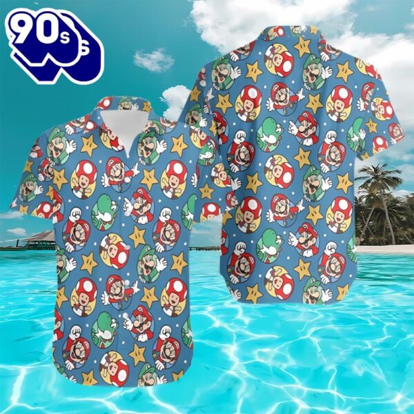 Mario And Luigi Beach Hawaiian Shirt