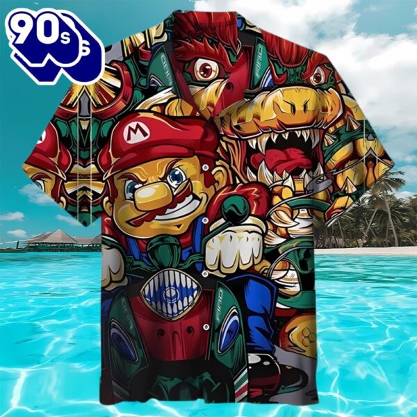 Mario And Luigi Beach Hawaiian Shirts, Mario Bros Summer Hawaii Shirt