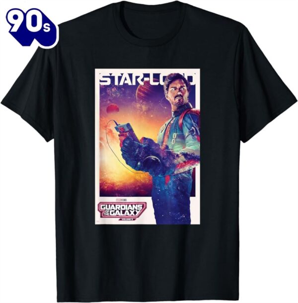 Marvel Guardians of the Galaxy Volume 3 Star-Lord Poster T-Shirt