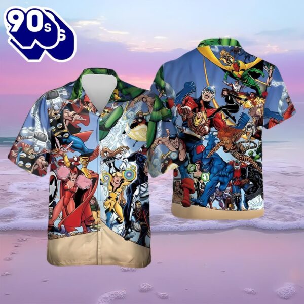 Marvel Hawaiian Shirt Marvel Avengers Hawaiian Shirt