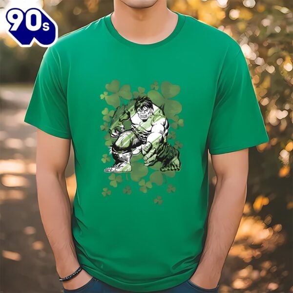 Marvel St. Patrick’s Day Hulk Clover Field T-Shirt