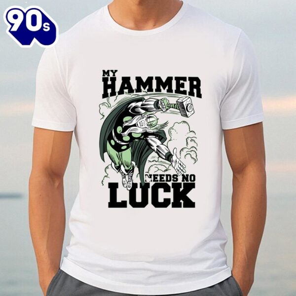 Marvel St. Patrick’s Day Thor My Hammer Needs No Luck T-Shirt