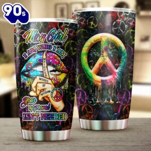 May Girl Hippie Personalized Tumbler