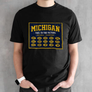 Michigan Football National Champs Banner T-Shirt