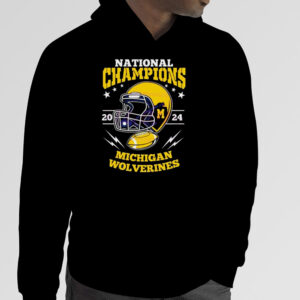 Michigan Wolverines Football Helmet National Champions 2024 Shirt