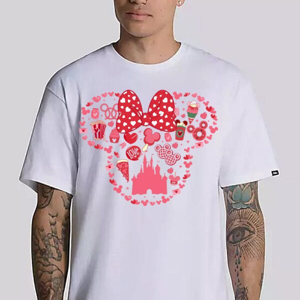 Mickey And Minnie Ears Tshirt For Valentines DayDisneyworld Valentines Travel Shirt