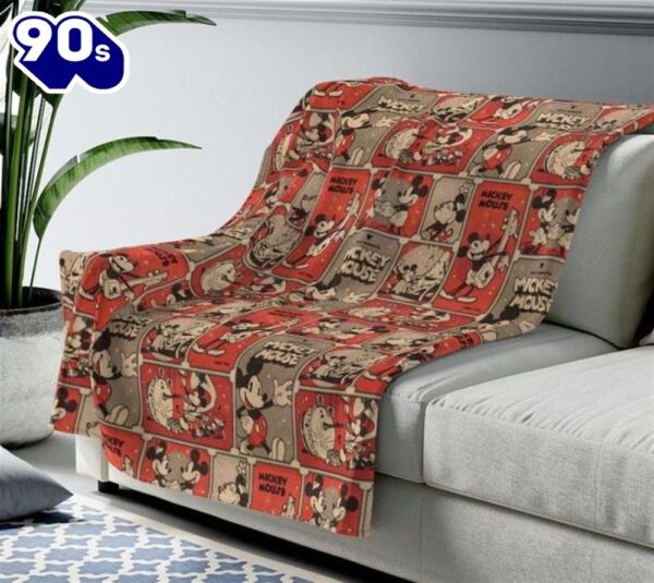 Mickey And Minnie Mouse Best Seller Fleece Blanket Gift For Fan