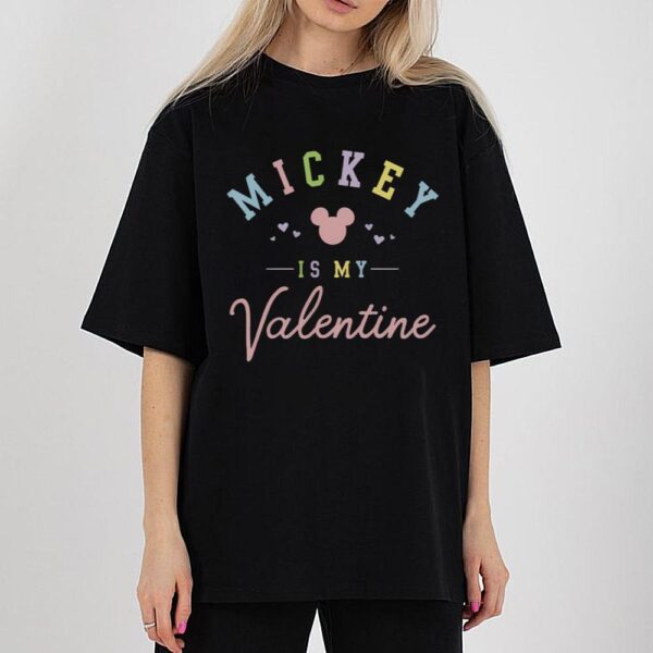 Mickey Is My Valentine Pastel Tee Disney Shirt Disney Valentine’s Shirts