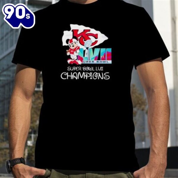 Mickey Kansas City Chiefs Super Bowl Lvii Champions Tee Shirt