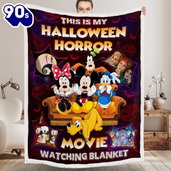 Mickey Mouse And Friends This Is My Halloween Horror Movie Watching Blanket