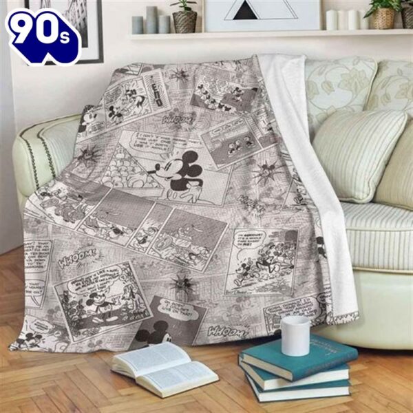 Mickey Mouse Comics Disney Best Seller Fleece Blanket Gift For Fan