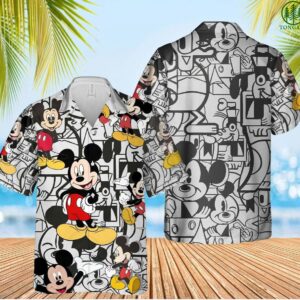 Mickey Mouse Disney Men’s Hawaiian…