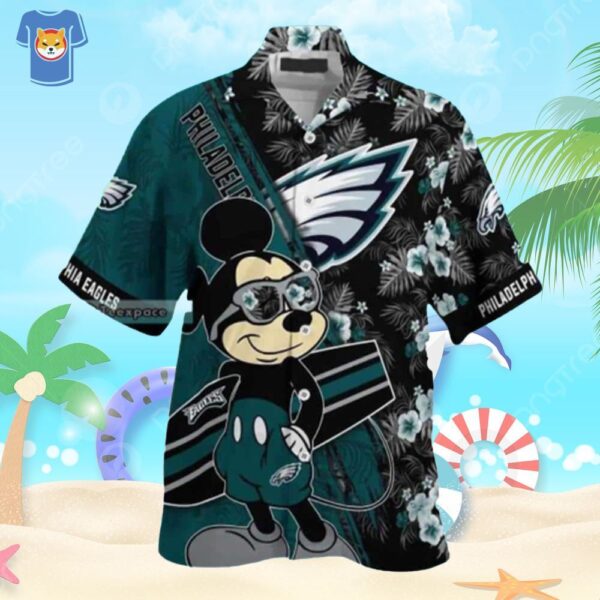 Mickey Mouse Disney NFL Philadelphia Eagles Hawaiian Shirt