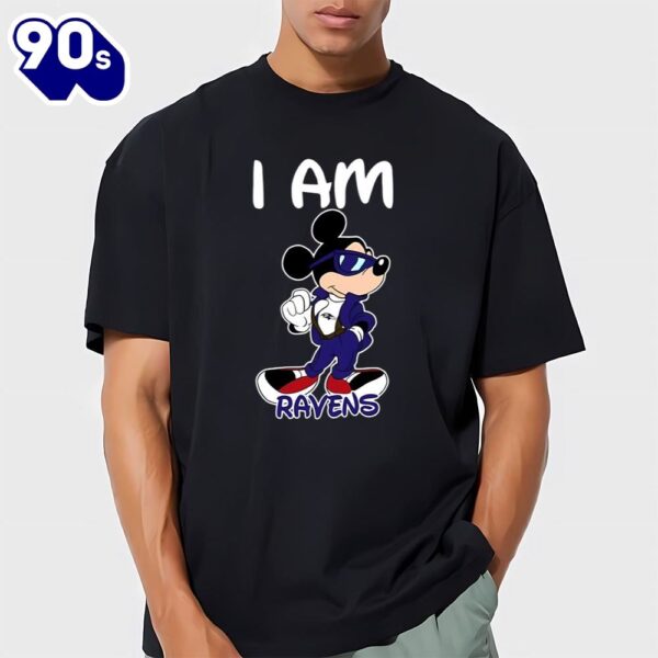 Mickey Mouse I Am Baltimore Ravens Shirt