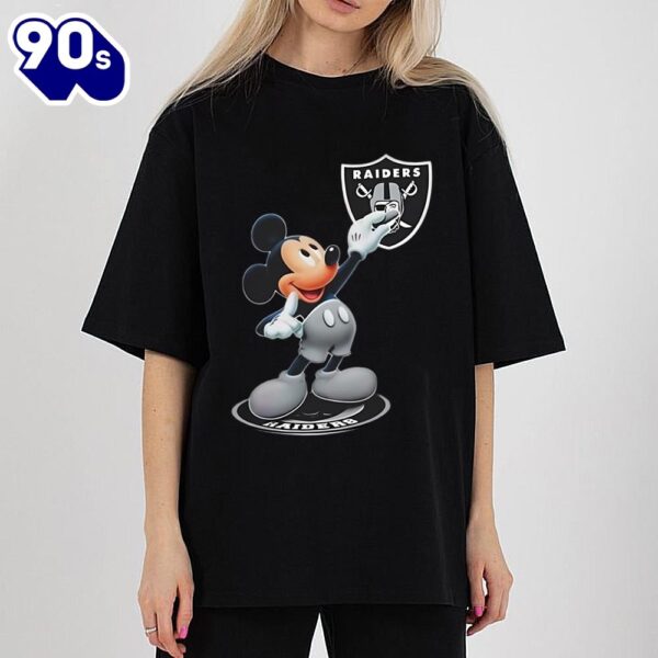 Mickey Mouse Nfl Las Vegas Raiders Logo 2024 Shirt