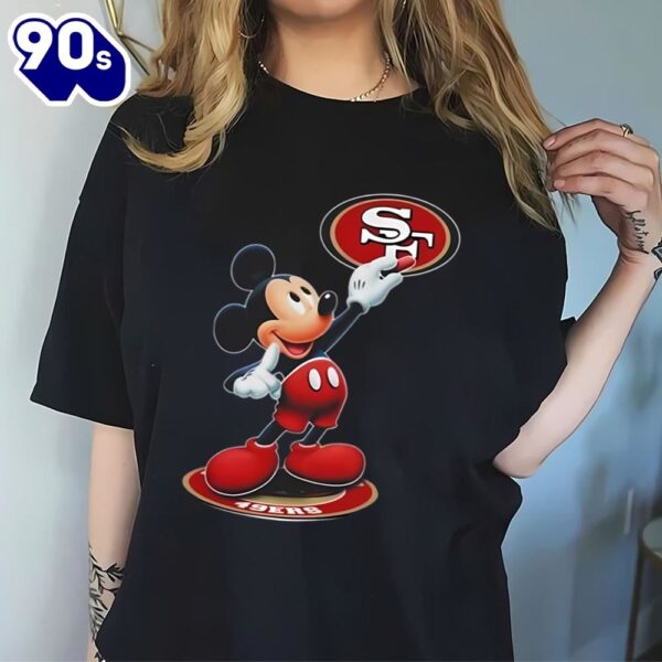 Mickey Mouse Nfl San Francisco 49ers Logo 2024 Shirt