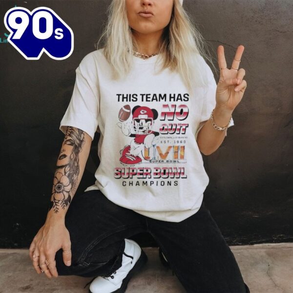 Mickey Mouse This Team Has No Quit Super Bowl Champions 2024 Shirt