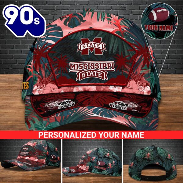Mississippi State Bulldogs Football Team Cap Personalized Your Name NCAA Cap