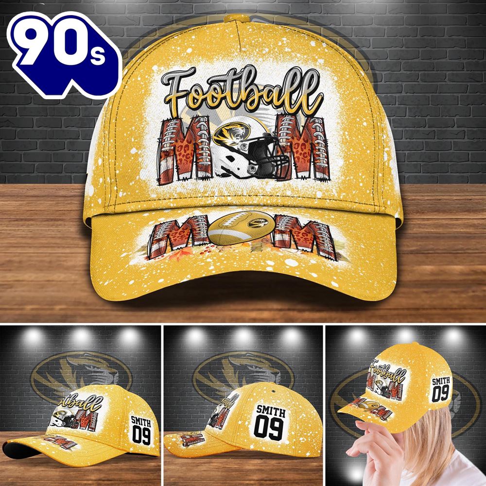 Missouri Tigers Bleached Cap Custom Your Name And Number NCAA Cap