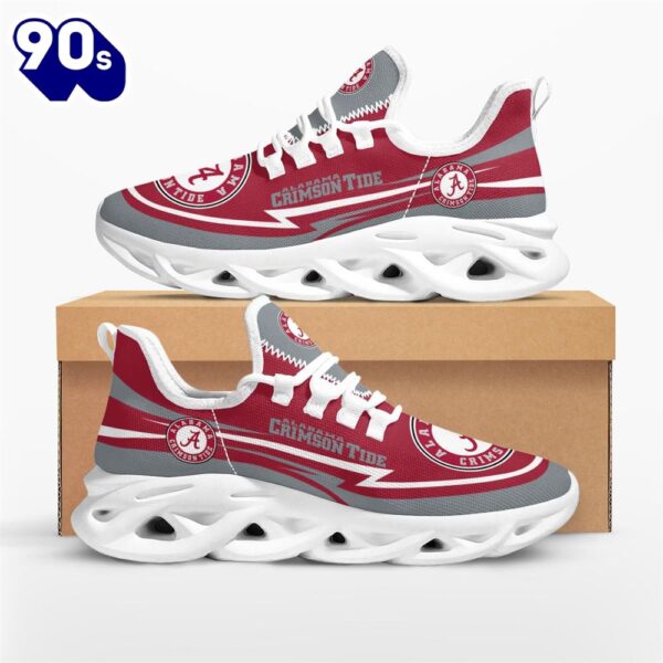 NCAA Alabama Crimson Tide Are Coming Curves Max Soul Shoes