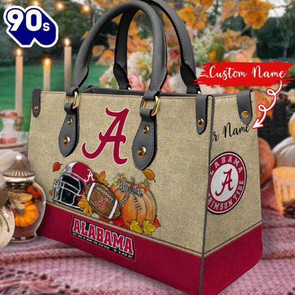 NCAA Alabama Crimson Tide Autumn Women Leather Hand Bag 2208DS005