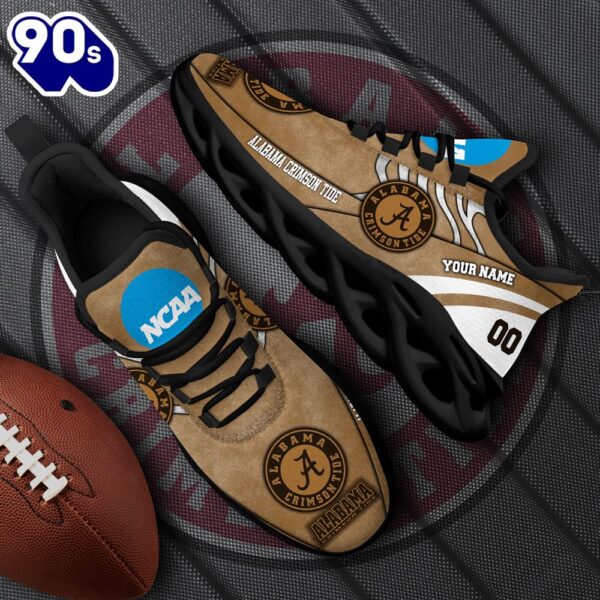 NCAA Alabama Crimson Tide Black Max Soul Shoes