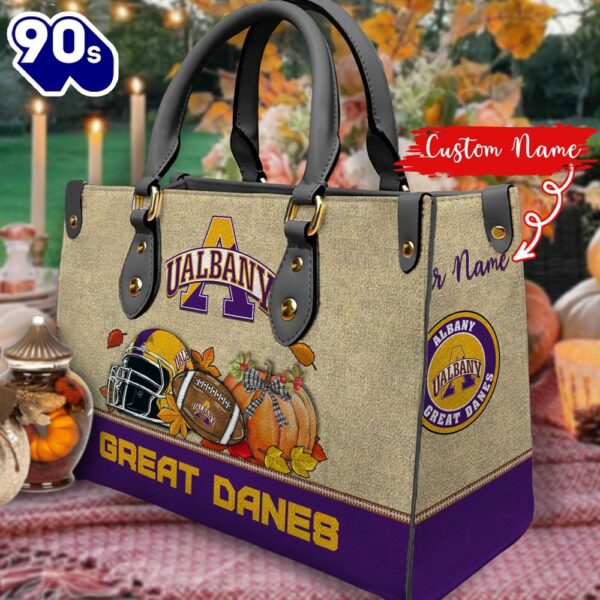 NCAA Albany Great Danes Autumn Women Leather Hand Bag 2208DS005