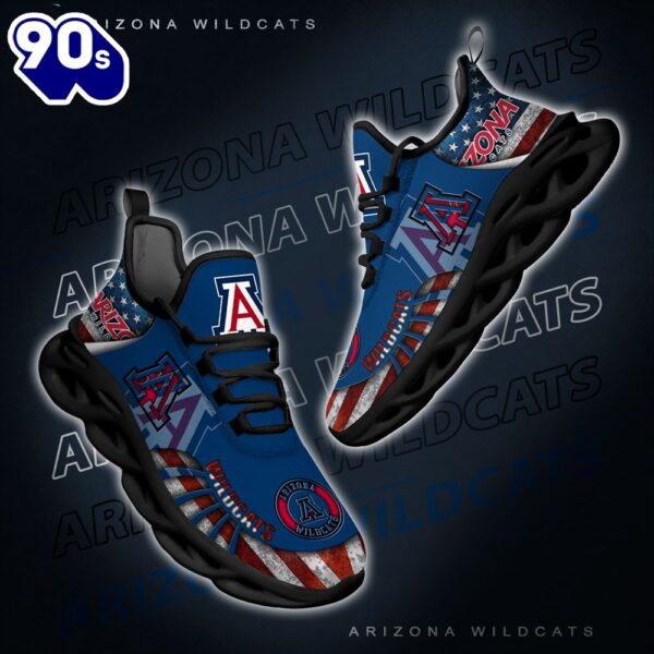 NCAA Arizona Wildcats Black And White Clunky Shoes New Style For Fans
