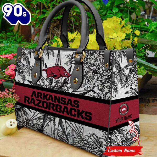 NCAA Arkansas Razorbacks Women Leather HandBag
