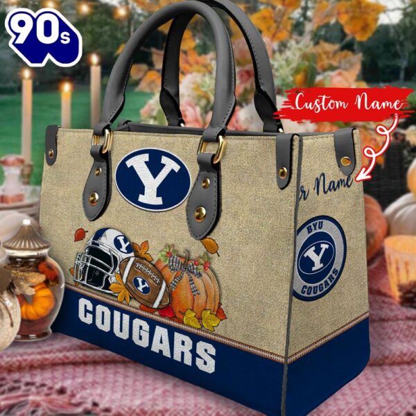 NCAA BYU Cougars Autumn Women Leather Hand Bag 2208DS005