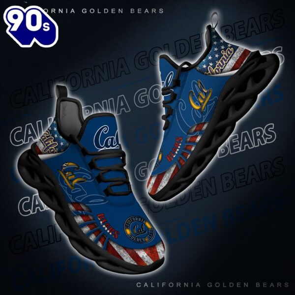 NCAA California Golden Bears Black And White Clunky Shoes New Style For Fans
