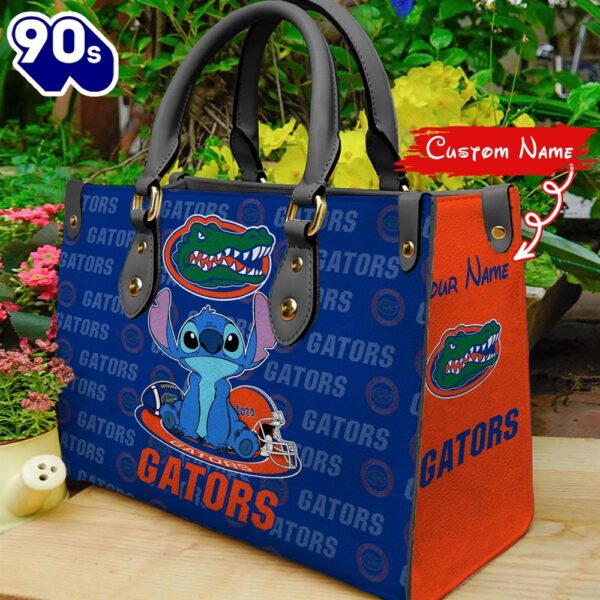 NCAA Florida Gators Stitch Women Leather Hand Bag