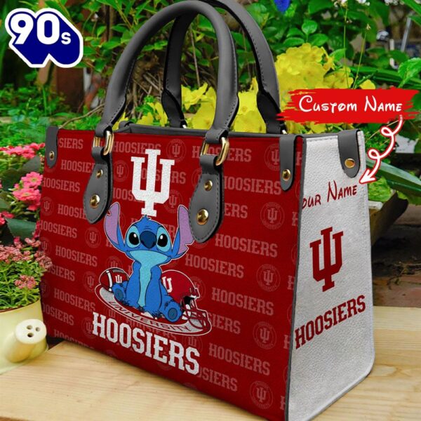 NCAA Indiana Hoosiers Stitch Women Leather Hand Bag