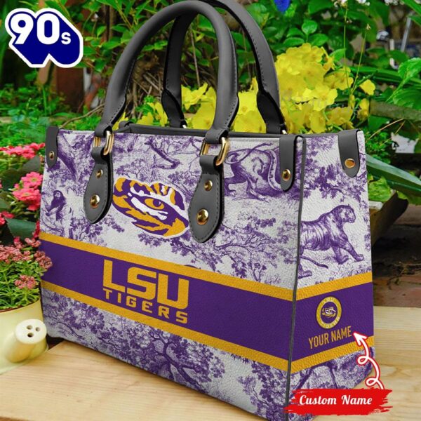 NCAA LSU Tigers Women Leather Bag