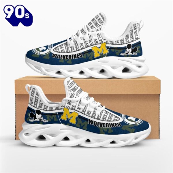 NCAA Michigan Wolverines Mickey Mouse Max Soul Shoes