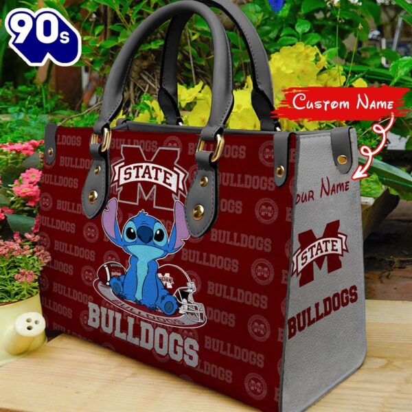 NCAA Mississippi State Bulldogs Stitch Women Leather Hand Bag