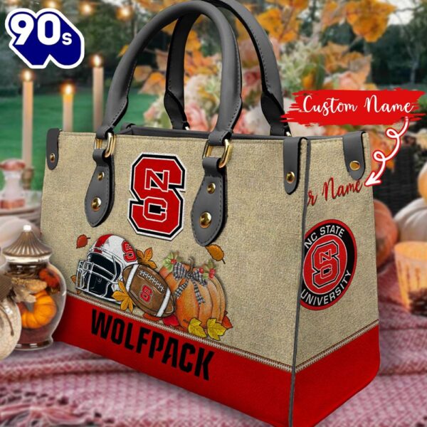 NCAA NC State Wolfpack Autumn Women Leather Hand Bag 2208DS005
