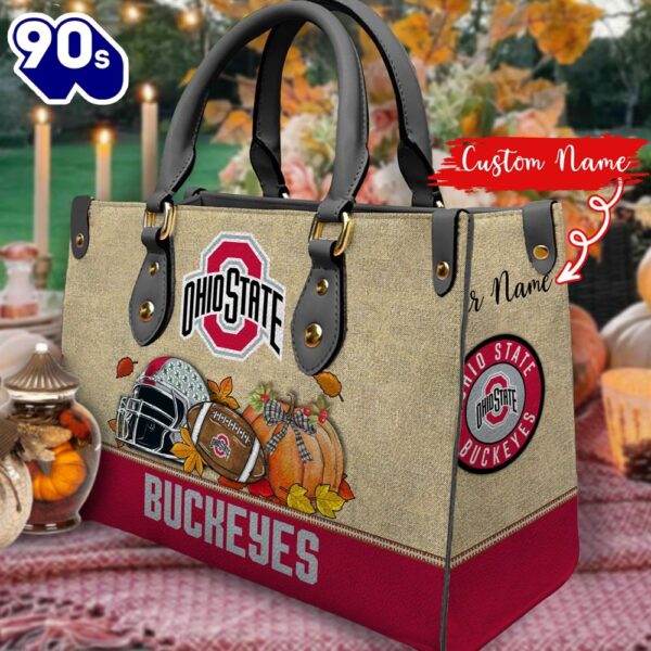 NCAA Ohio State Buckeyes Autumn Women Leather Hand Bag 2208DS005